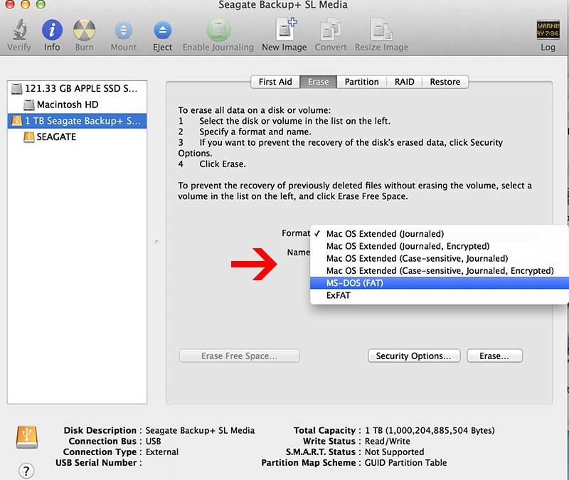 enable disk permissions for external usb drive mac